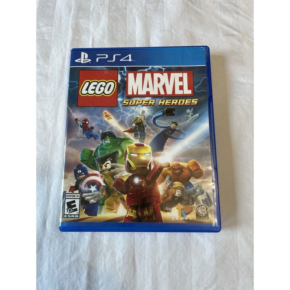 LEGO Marvel Super Heroes PS4 PlayStation 4 Game Complete CIB Manual Tested Video
